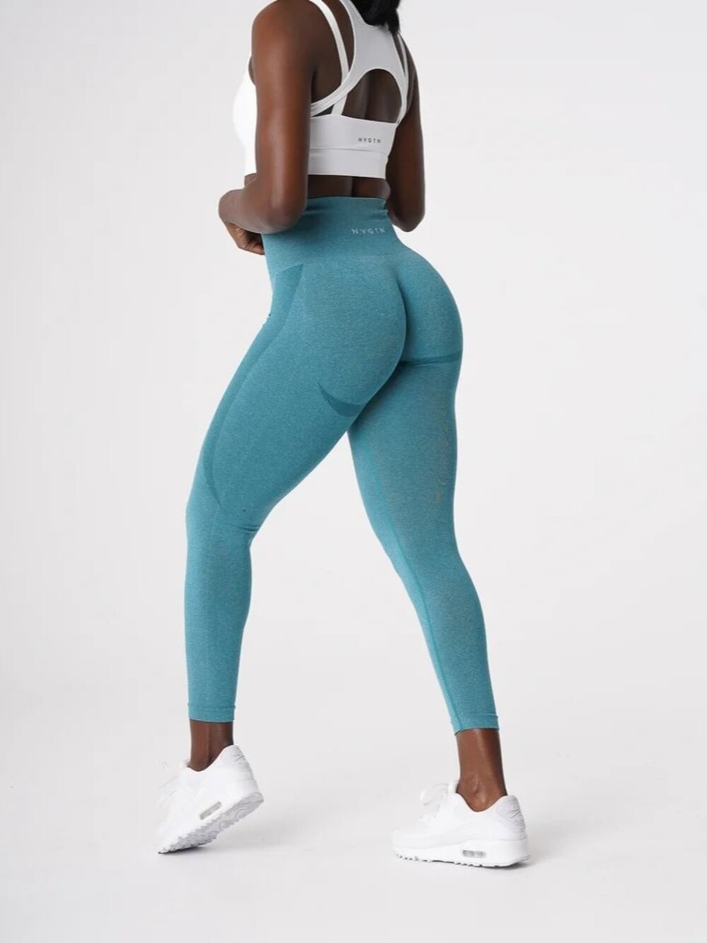 NVGTN Teal Contour Seamless Leggings S